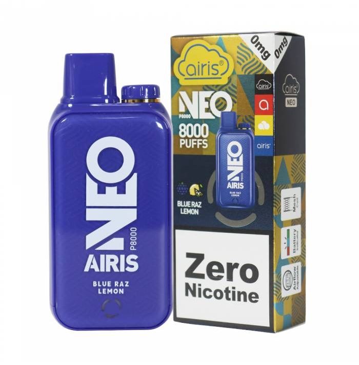 Vaporizador Airis Neo 8000 Puffs Blue Raz Lemon