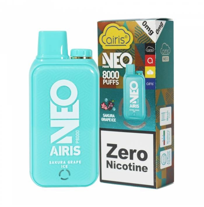 Vaporizador Airis Neo 8000 Puffs Sakura Grape Ice
