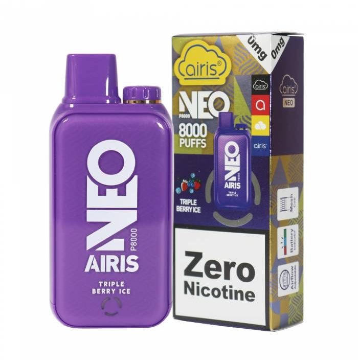 Vaporizador Airis Neo 8000 Puffs Triple Berry Ice