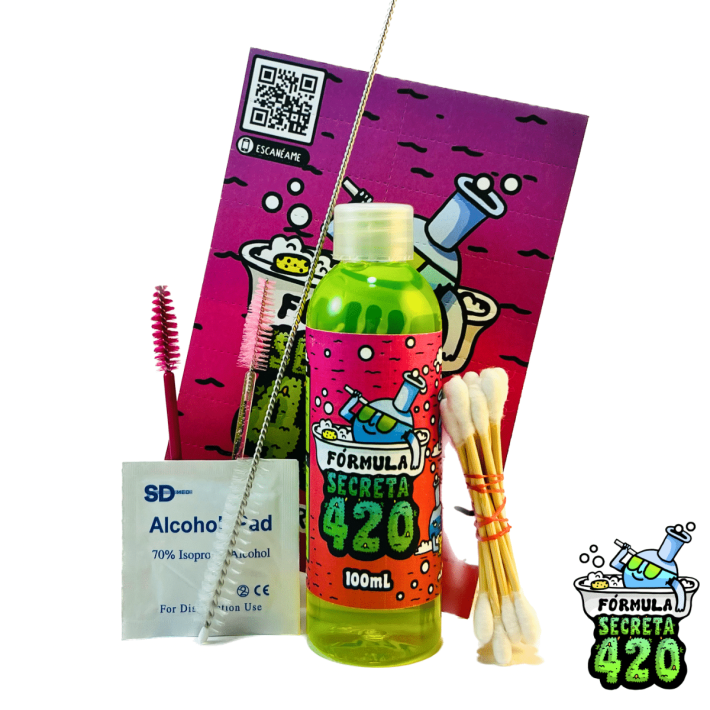 Kit de Limpieza Bong - Manzana (100ml)