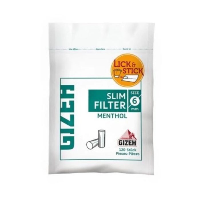 Filtros Gizeh Mentolado 6mm