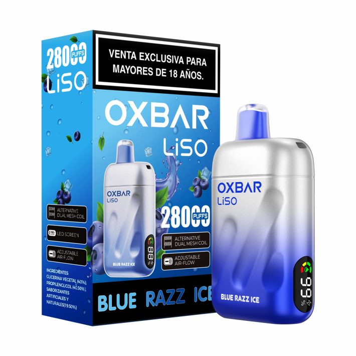 Oxbar Liso 28000 Puffs - Blue Razz Ice