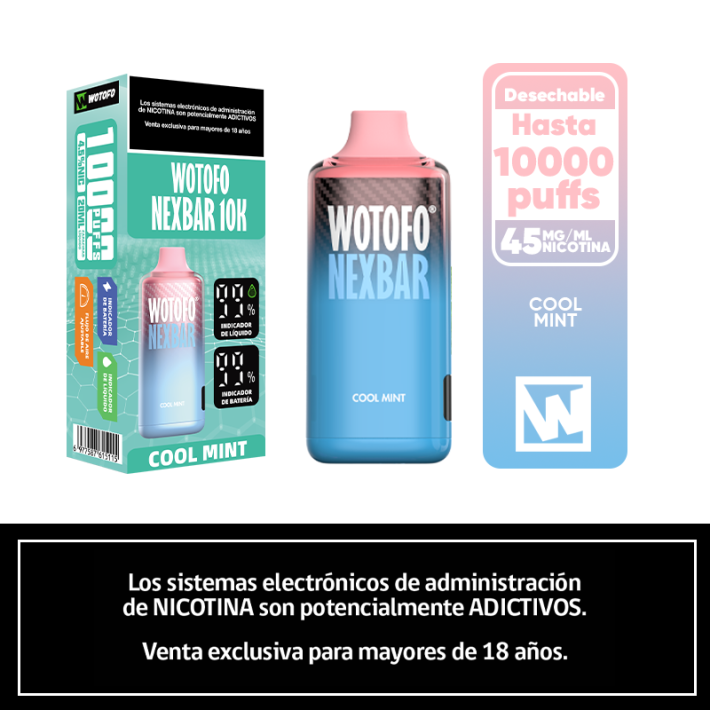 Nexbar 10000 Puffs – Cool Mint