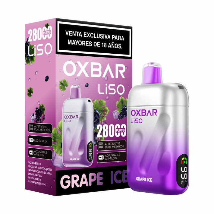 Oxbar Liso 28000 Puffs - Grape Ice