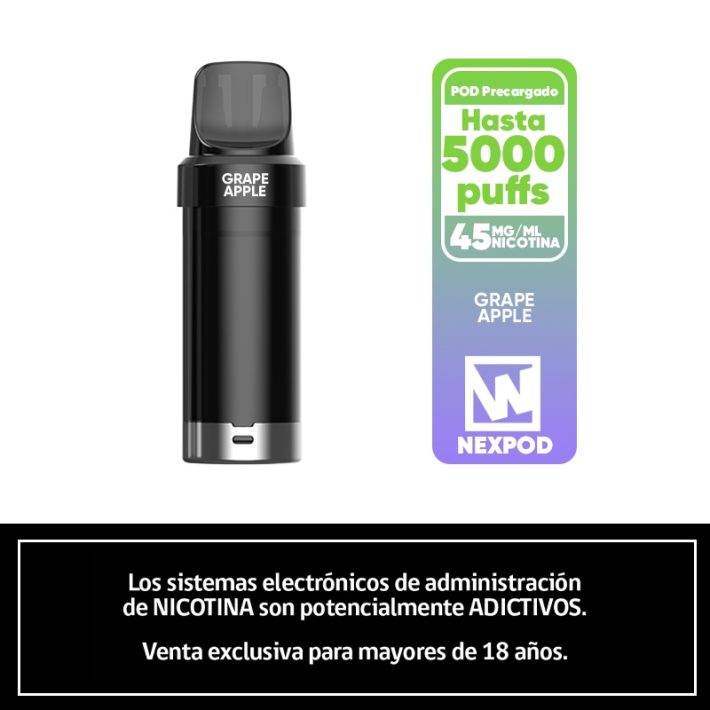 NexPOD Recarga 5000 Puffs – Grape Apple