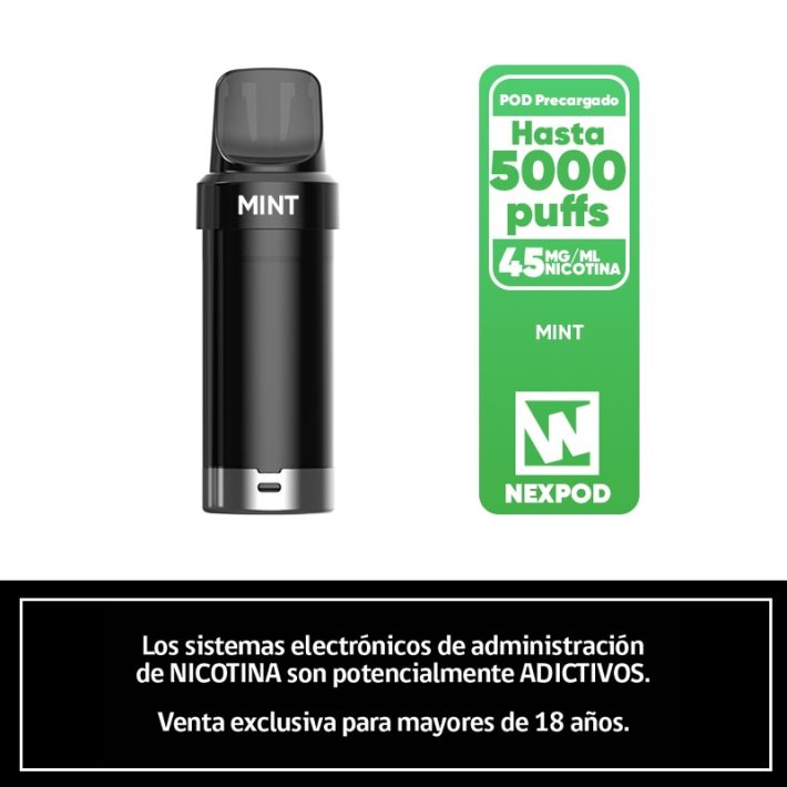 NexPOD Recarga 5000 Puffs – Mint