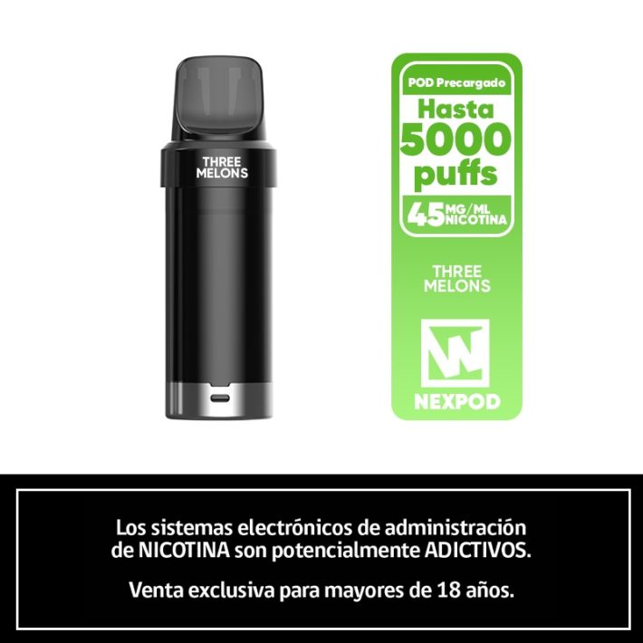 NexPOD Recarga 5000 Puffs – Three Melons