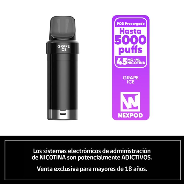 NexPOD Recarga 5000 Puffs – Grape Ice