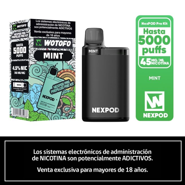 NexPOD Kit 5000 Puffs – Mint