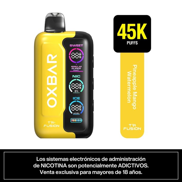 Oxbar Tri Fusion 45K Puffs – Pineapple Mango Watermelon