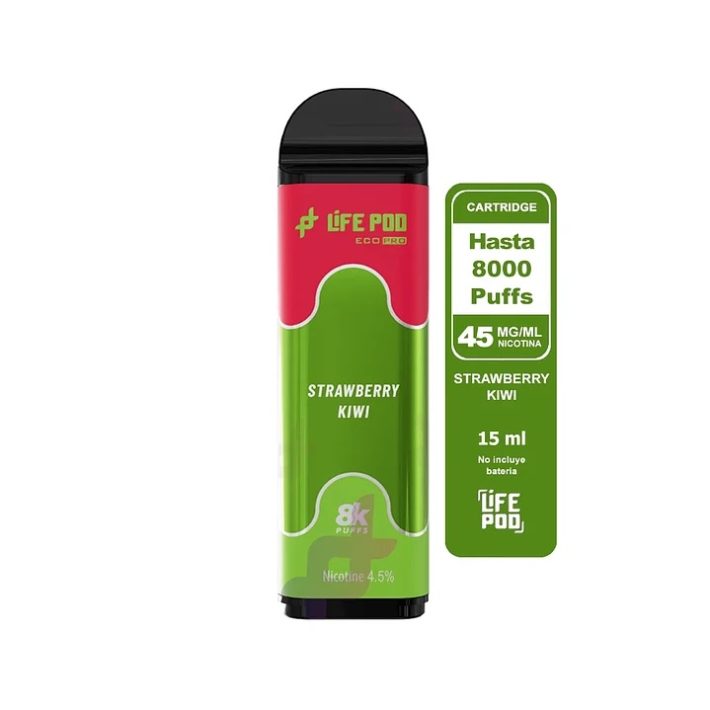 Life Pod Recarga Strawberry Kiwi 8.000 Puff