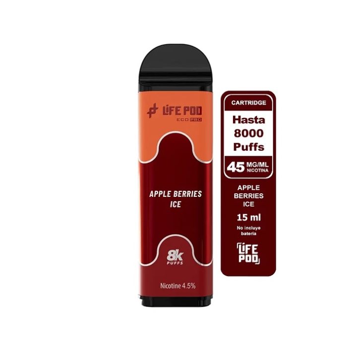 Life Pod Recarga Apple Berries ICE 8.000 Puff