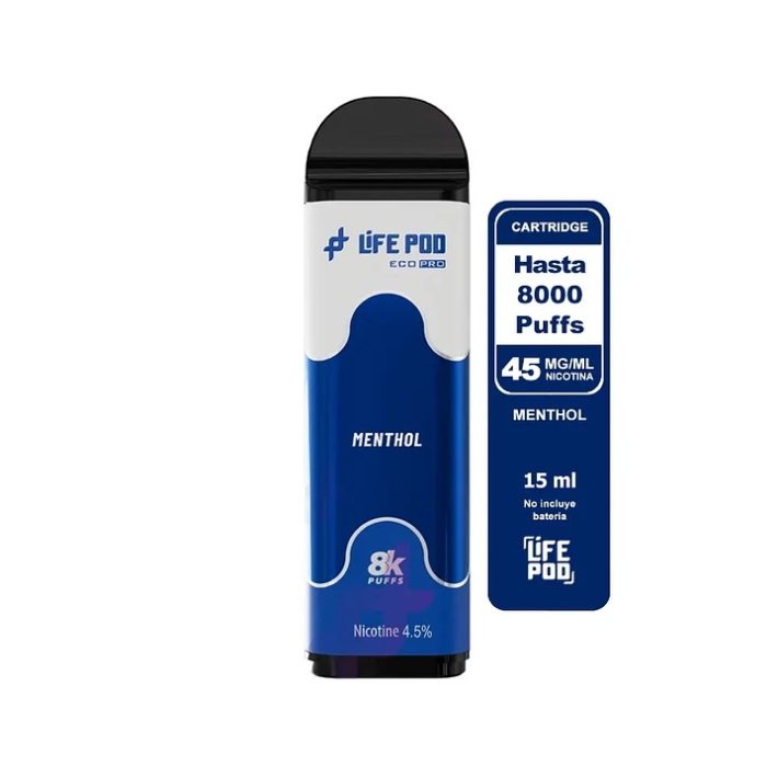 Life Pod Recarga Menthol 8.000 Puff