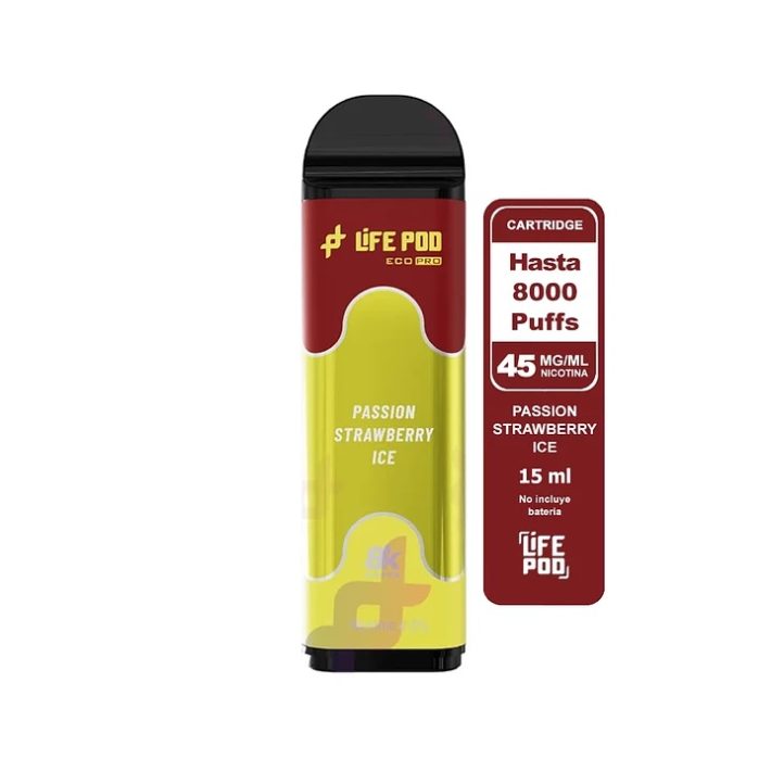 Life Pod Recarga Passion Strawberry ICE 8.000 Puff