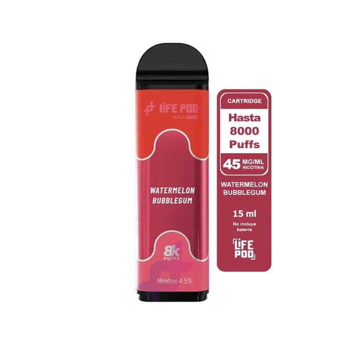 Life Pod Recarga Watermelon Bubblegum 8.000 Puff