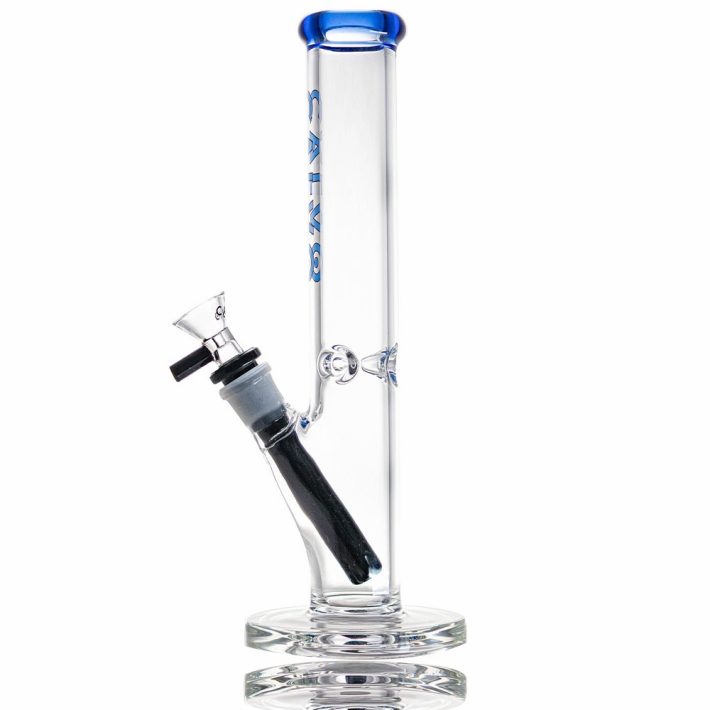 Calvo Glass Bong Straight Tube Lite Azul 26cm
