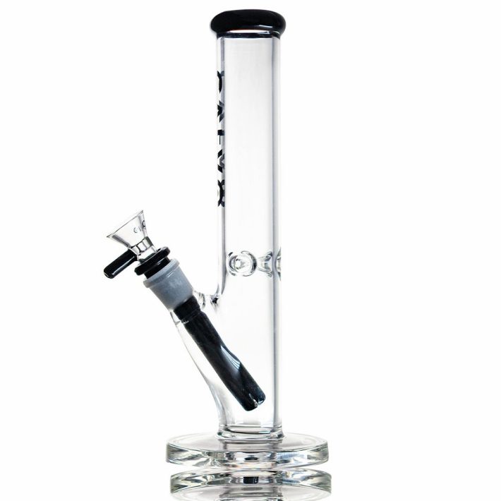 Calvo Glass Bong Straight Tube Lite Negro 26cm